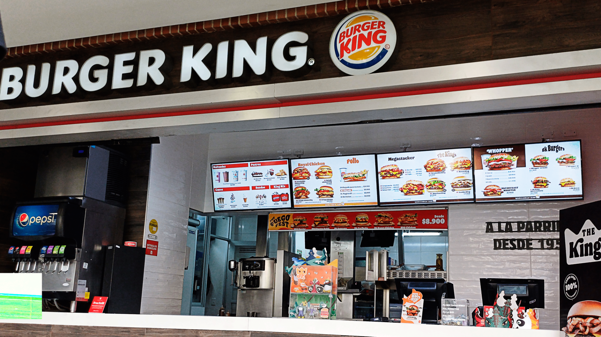 Pantalla digital Burger King por Tekus