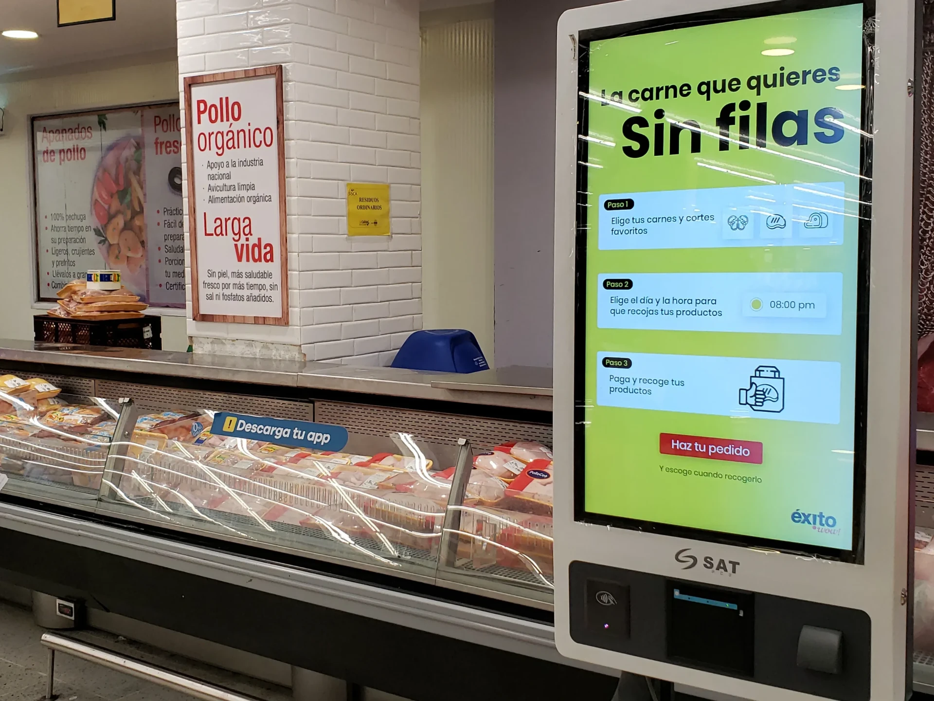 Kiosco de autoservicio Éxito por Tekus