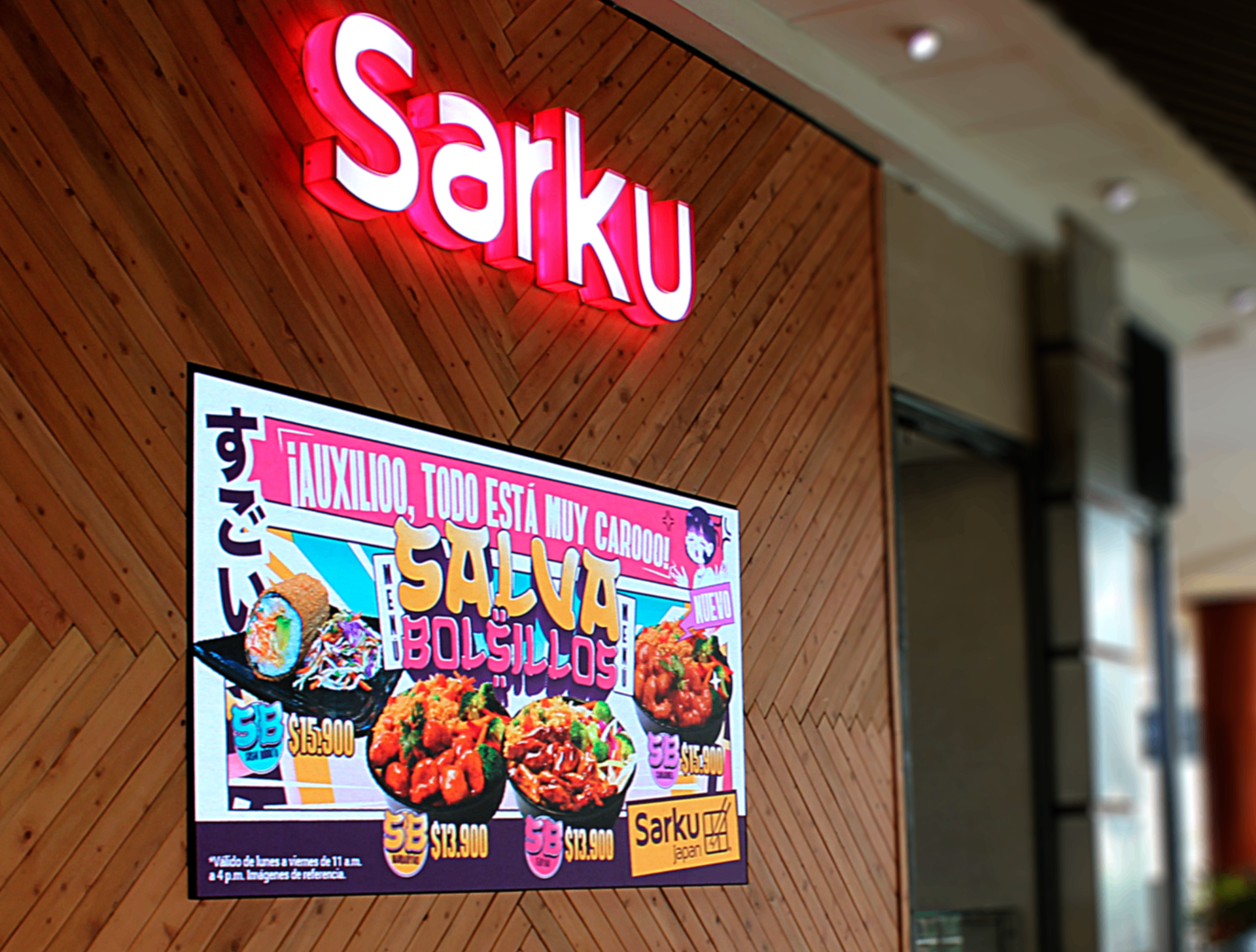 Pantalla LED Sarku Japan por Tekus